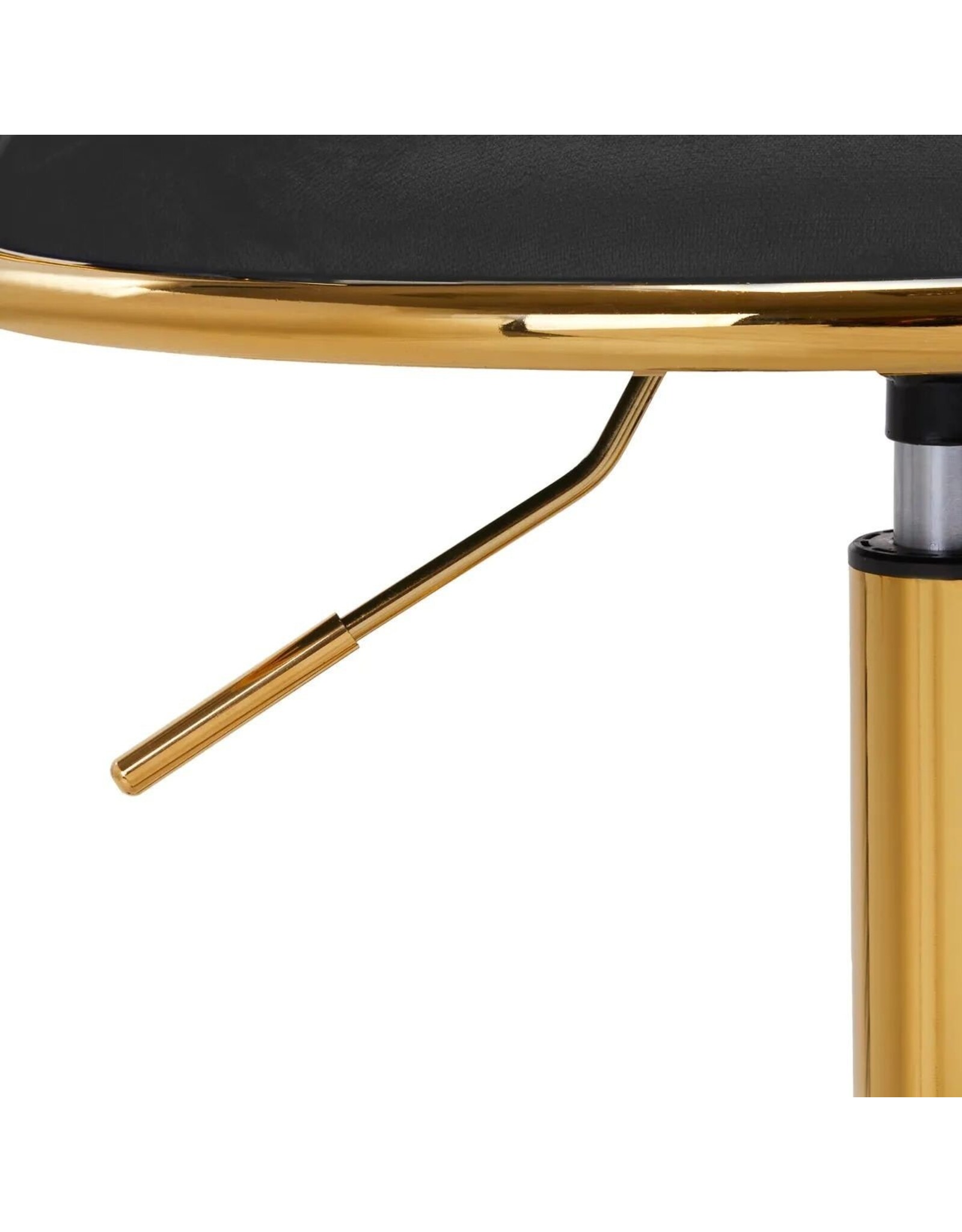 Mega Beauty Shop® Draaistoel LUX zwart fluweel