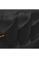 Mega Beauty Shop® Draaistoel LUX zwart fluweel