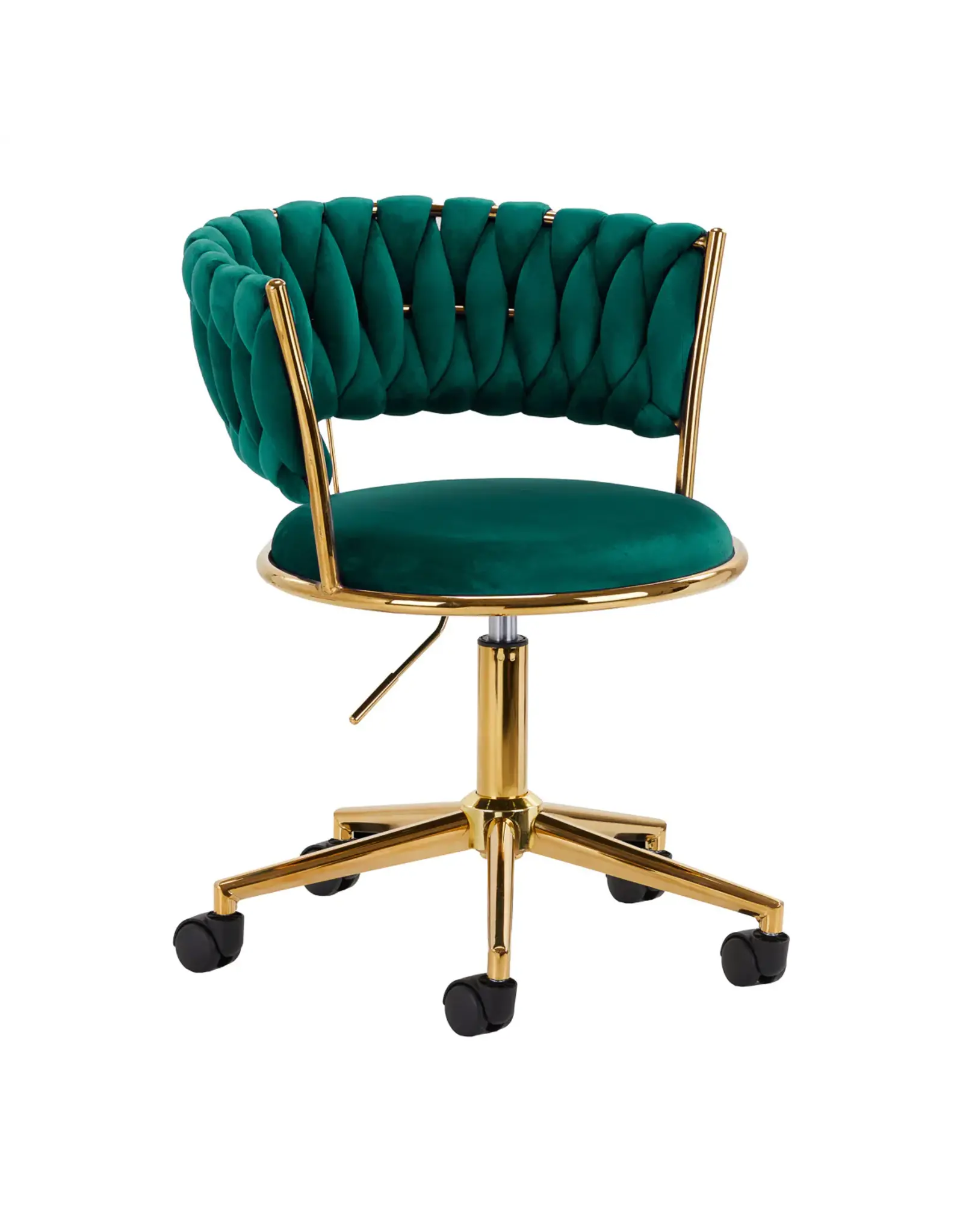 Mega Beauty Shop® Draaistoel LUX Groen fluweel