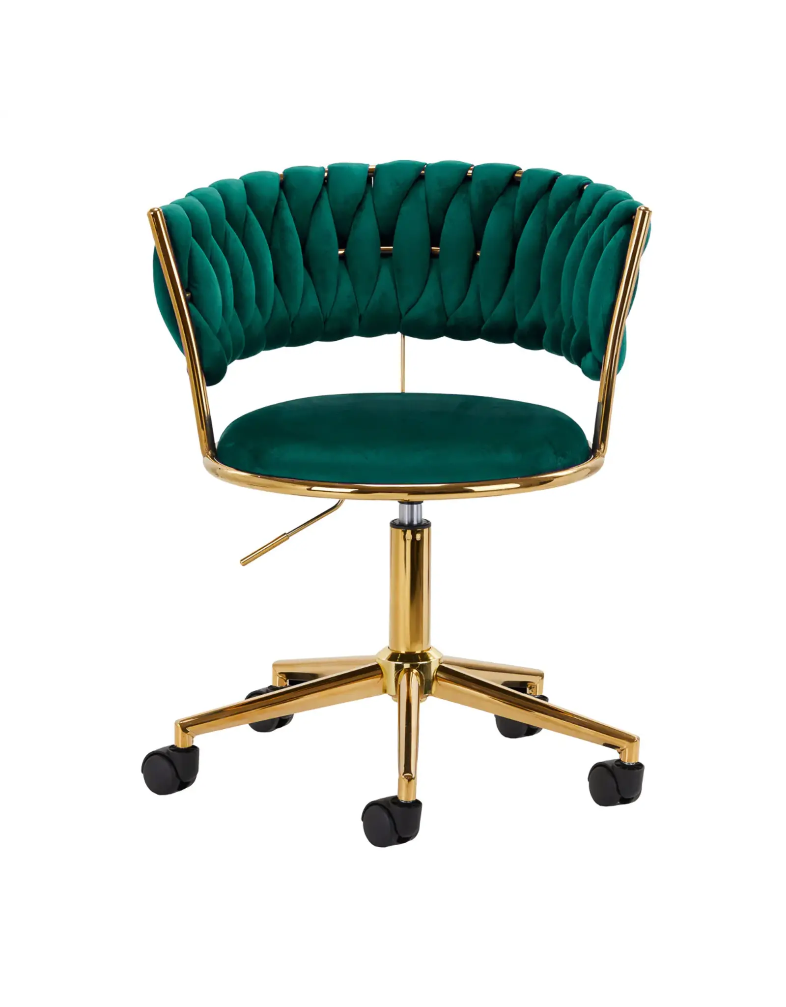 Mega Beauty Shop® Draaistoel LUX Groen fluweel