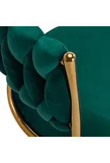 Mega Beauty Shop® Draaistoel LUX Groen fluweel