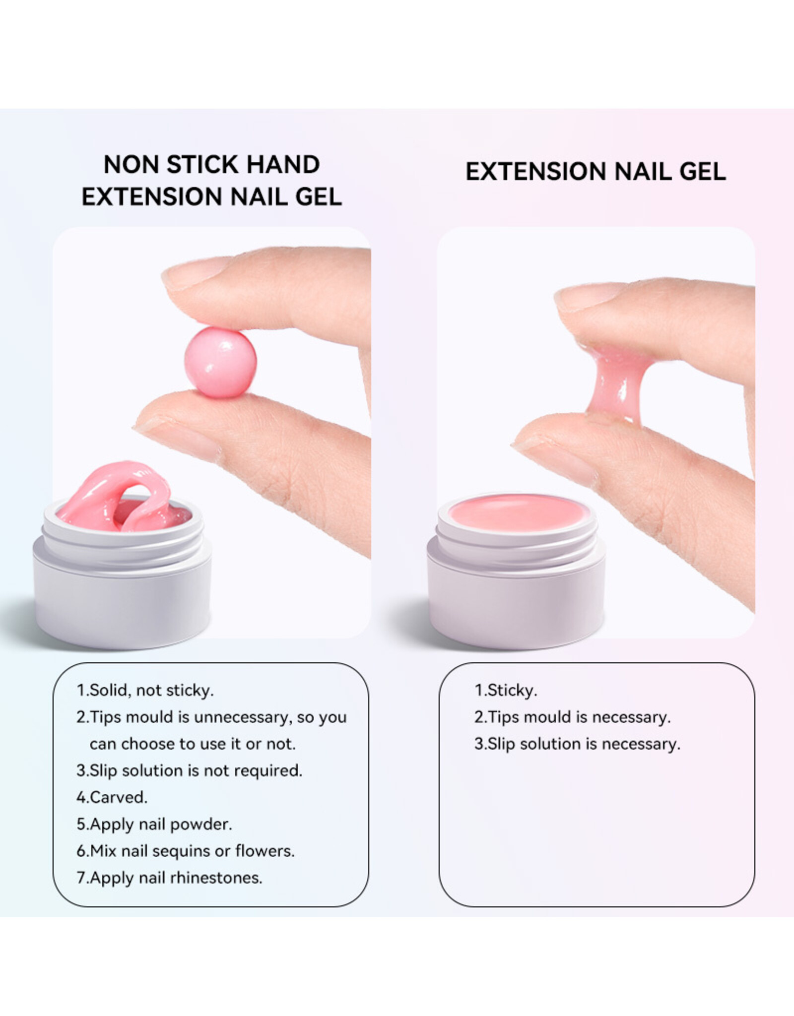 Mega Beauty Shop® Sculpting  3d gel wit/milky 15gram TPO free