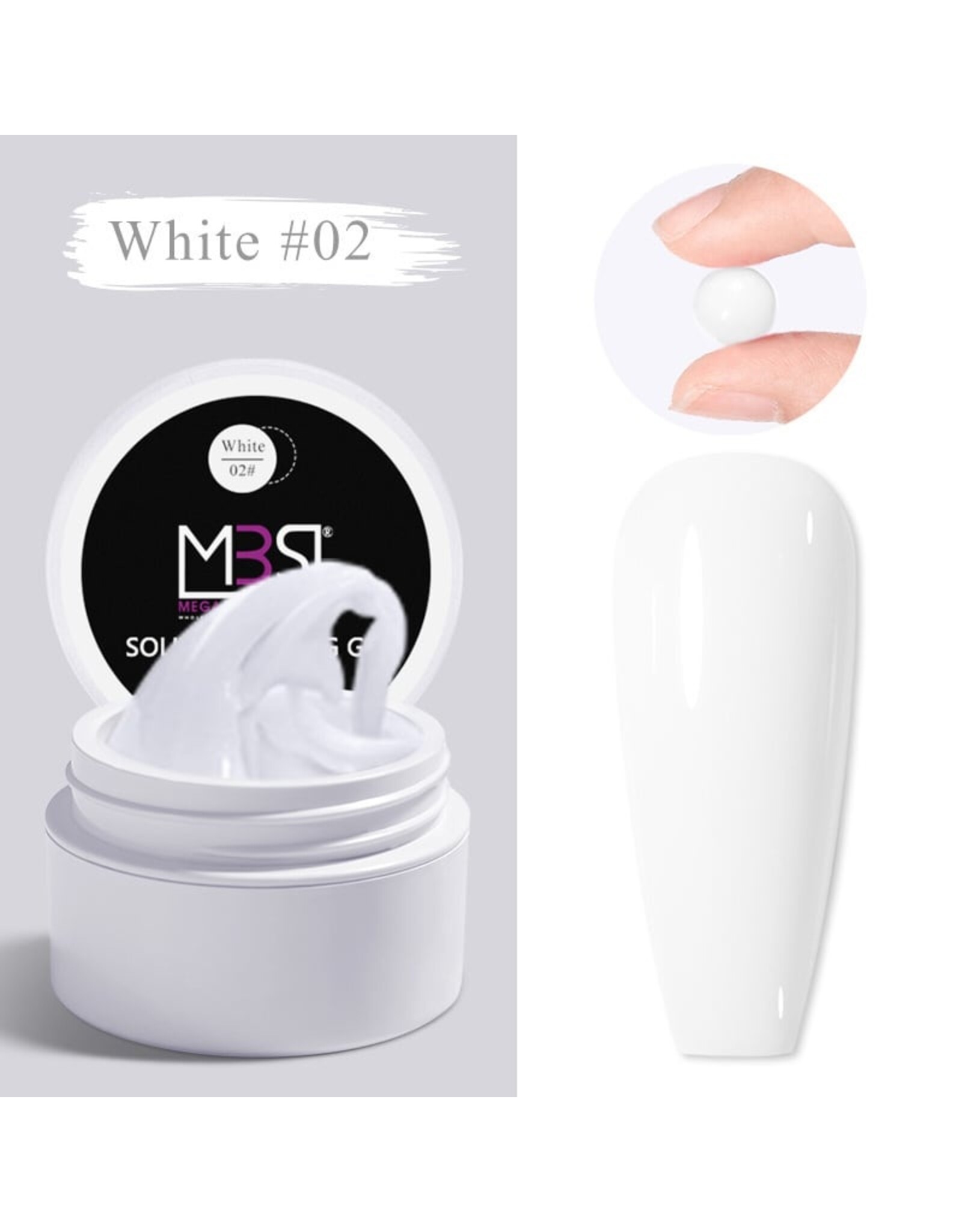Mega Beauty Shop® Sculpting  3d gel wit/milky 15gram TPO free
