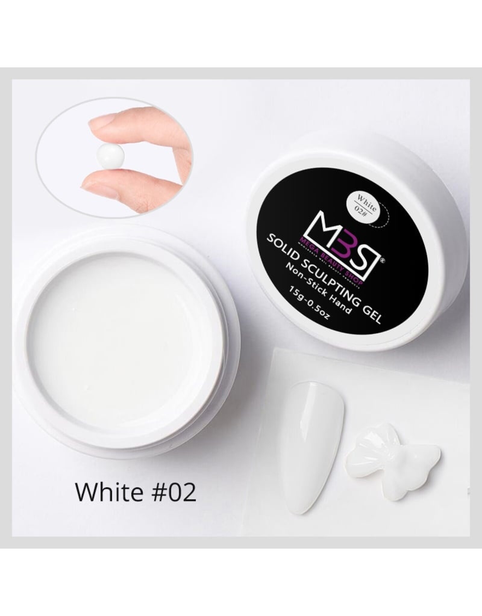 Mega Beauty Shop® Sculpting  3d gel wit/milky 15gram TPO free