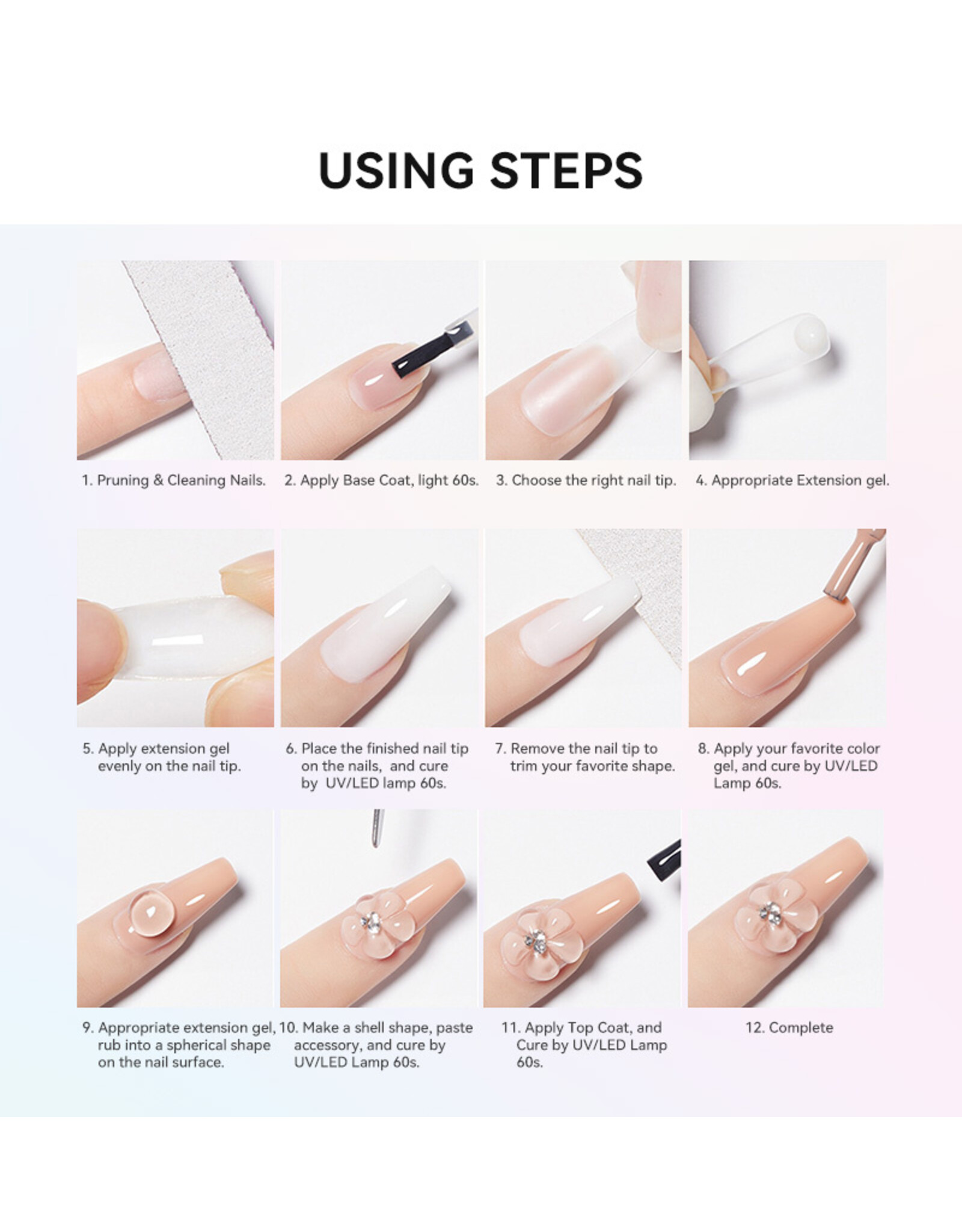 Mega Beauty Shop® Sculpting  3d gel nude 15gram TPO free