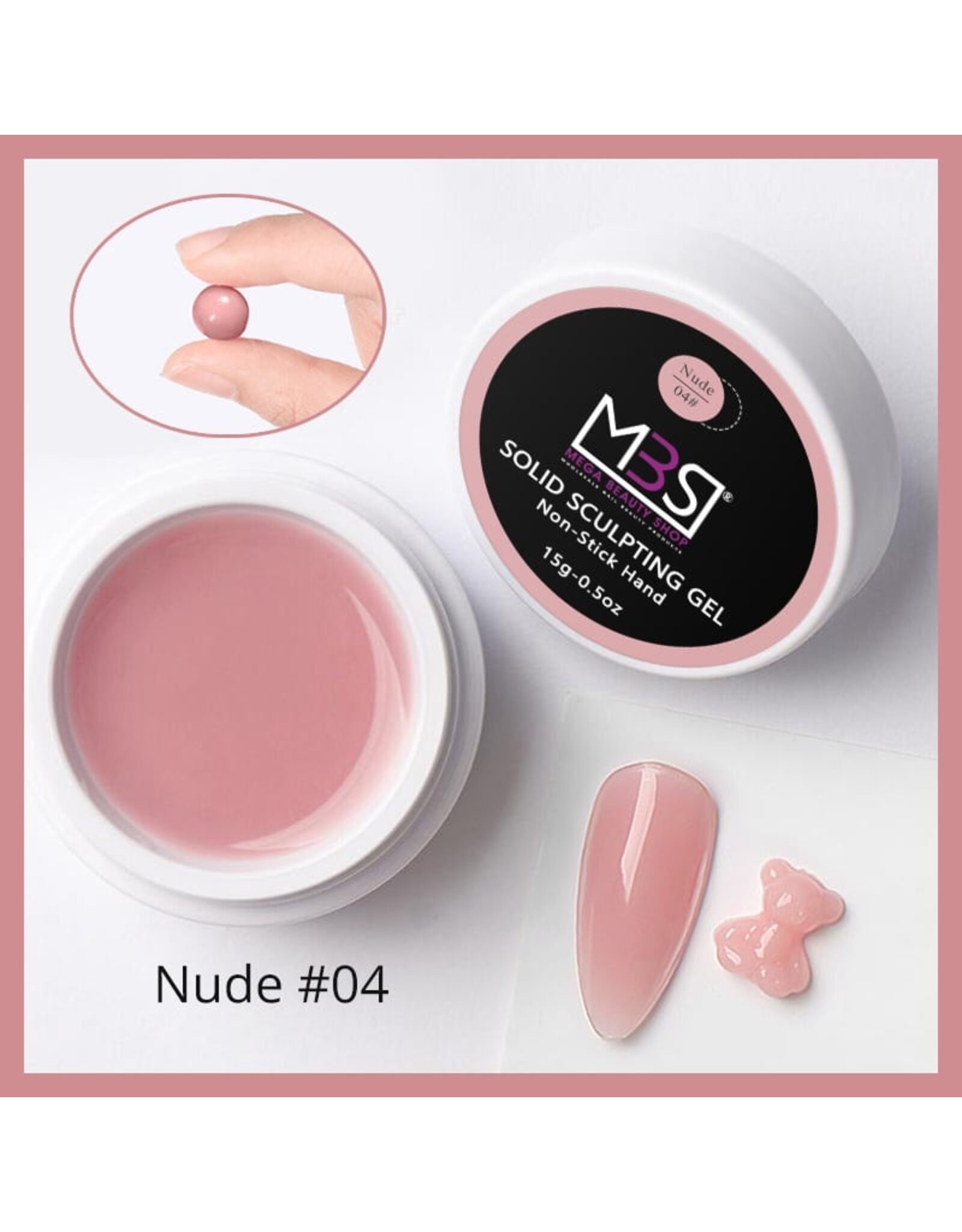 Mega Beauty Shop® Sculpting  3d gel nude 15gram TPO free