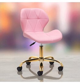 Mega Beauty Shop® Werkstoel Roze -goud Mega Beauty Shop® Werkstoel Roze -goud