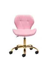 Mega Beauty Shop® Werkstoel Roze -goud