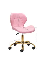 Mega Beauty Shop® Werkstoel Roze -goud