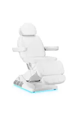 Mega Beauty Shop® Elektrische Behandelstoel  Luxury  (3 Motoren) Wit met Voetbediening