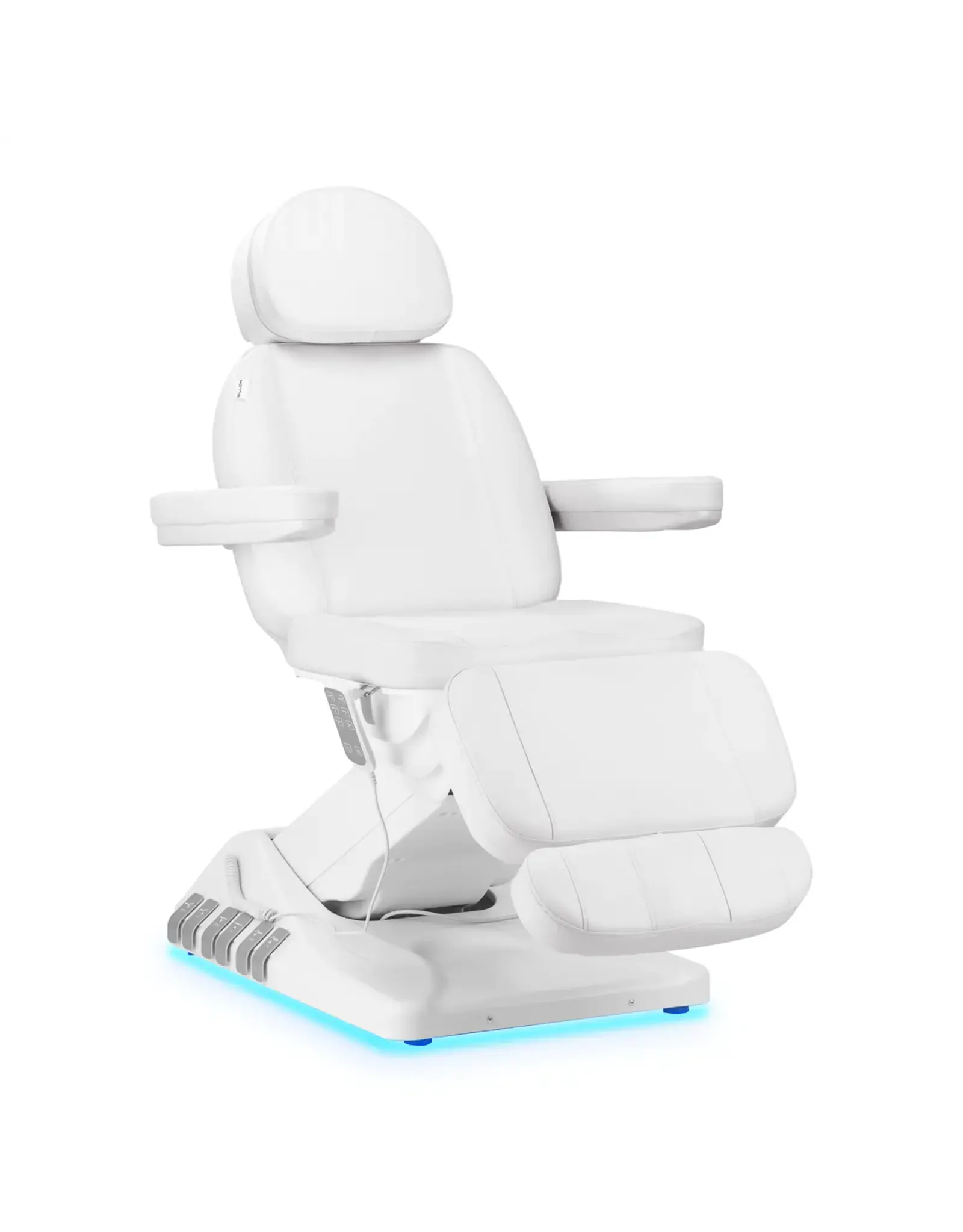 Mega Beauty Shop® Elektrische Behandelstoel  Luxury  (3 Motoren) Wit met Voetbediening