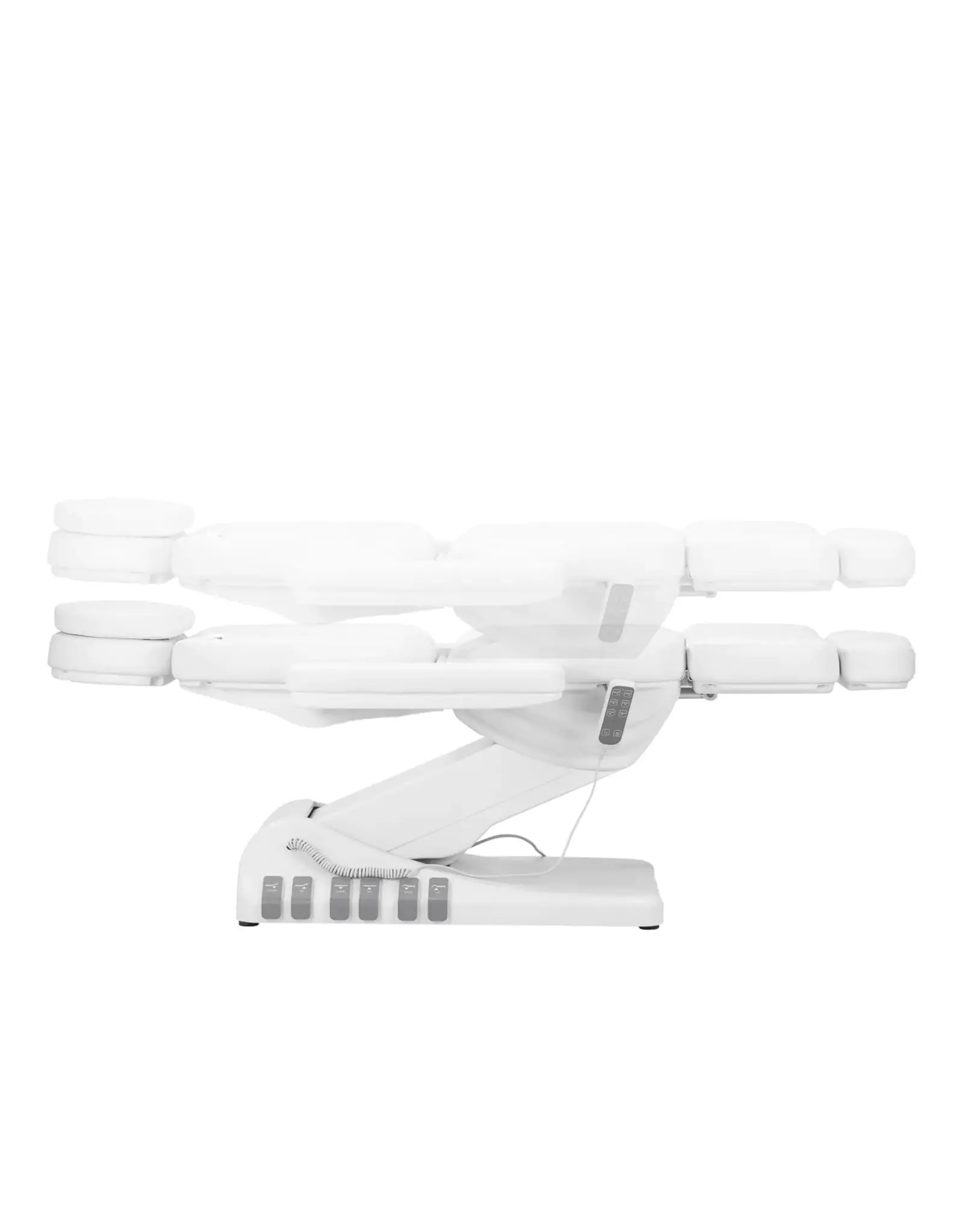 Mega Beauty Shop® Elektrische Behandelstoel  Luxury  (3 Motoren) Wit met Voetbediening