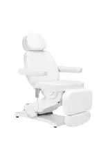 Mega Beauty Shop® Elektrische Behandelstoel  Luxury  (3 Motoren) Wit met Voetbediening - Copy