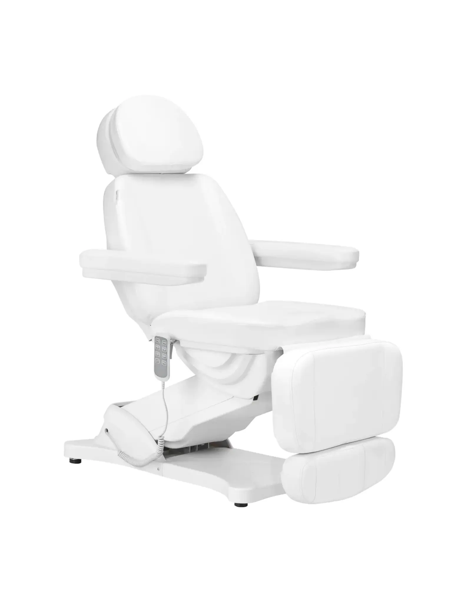 Mega Beauty Shop® Elektrische Behandelstoel  Luxury  (3 Motoren) Wit met Voetbediening - Copy