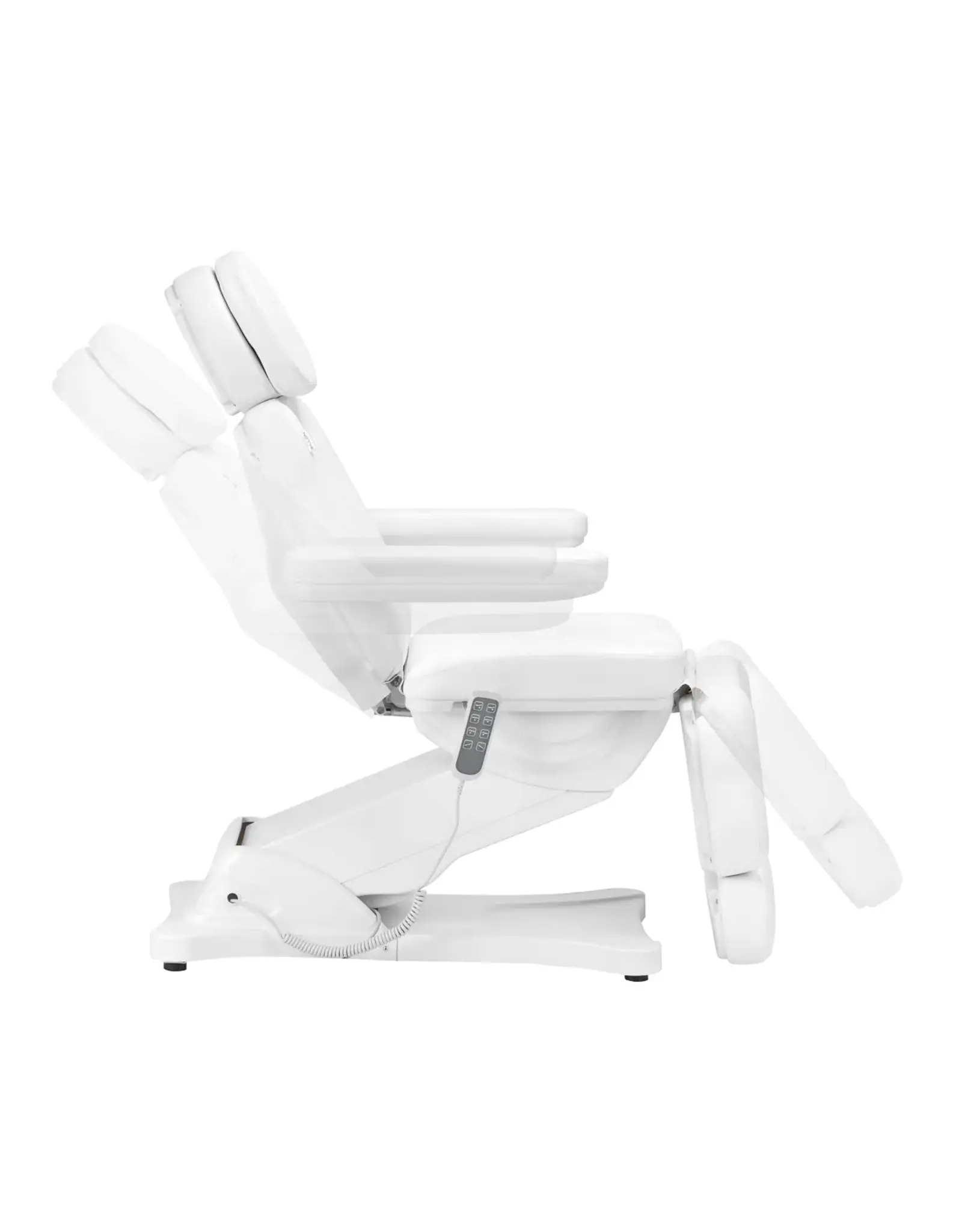 Mega Beauty Shop® Elektrische Behandelstoel  Luxury  (3 Motoren) Wit met Voetbediening - Copy