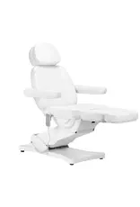 Mega Beauty Shop® Elektrische Behandelstoel  Luxury  (3 Motoren) Wit met Voetbediening - Copy