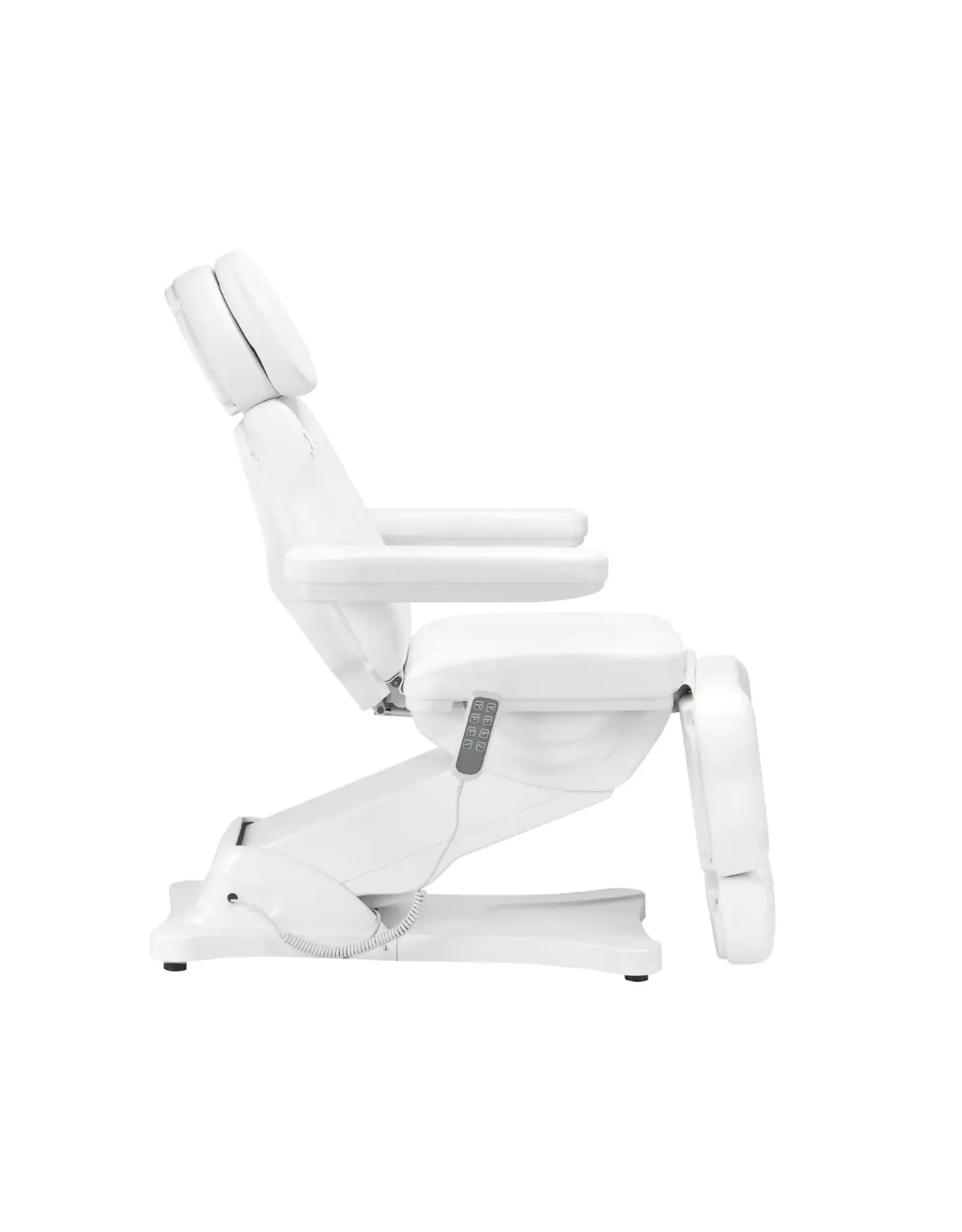 Mega Beauty Shop® Elektrische Behandelstoel  Luxury  (3 Motoren) Wit met Voetbediening - Copy