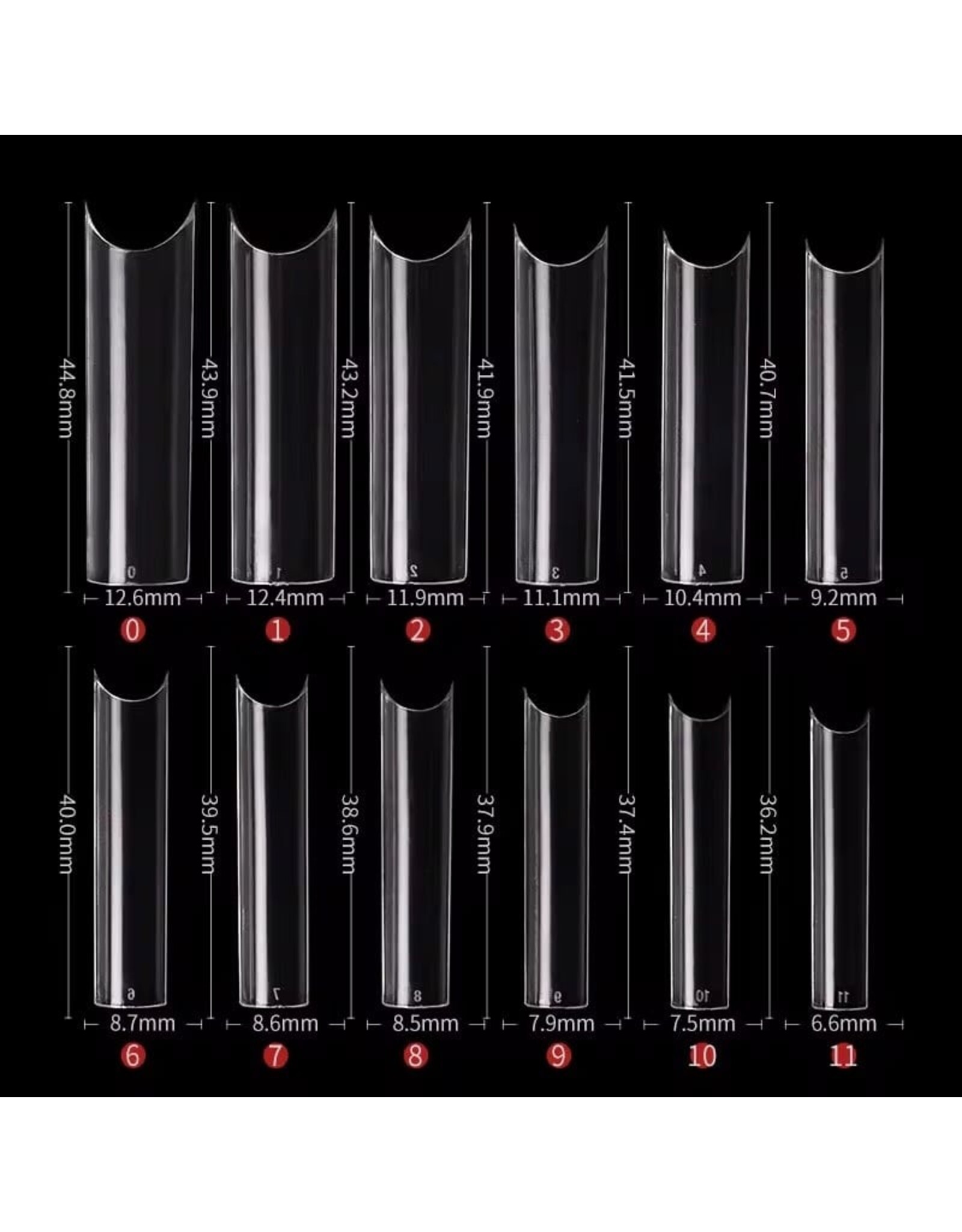 Mega Beauty Shop® Nail tips 240 stuks extra lange