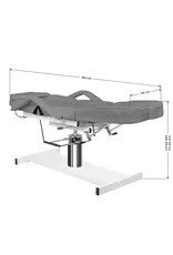Mega Beauty Shop® Behandelstoel/Pedicurestoel grijs
