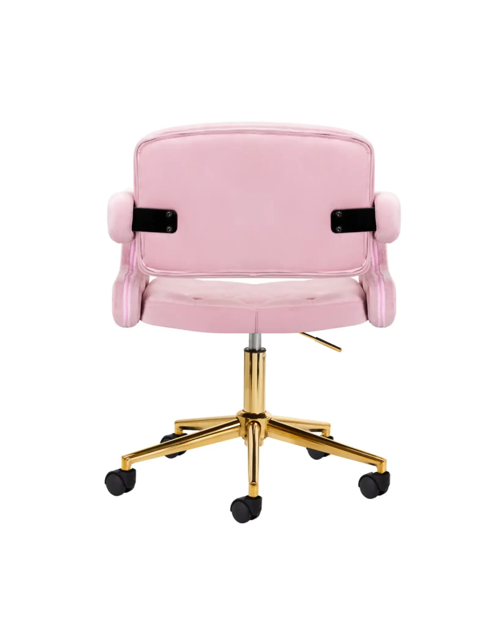 Mega Beauty Shop® Draaistoel LUX roze fluweel