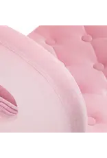 Mega Beauty Shop® Draaistoel LUX roze fluweel