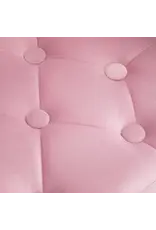 Mega Beauty Shop® Draaistoel LUX roze fluweel