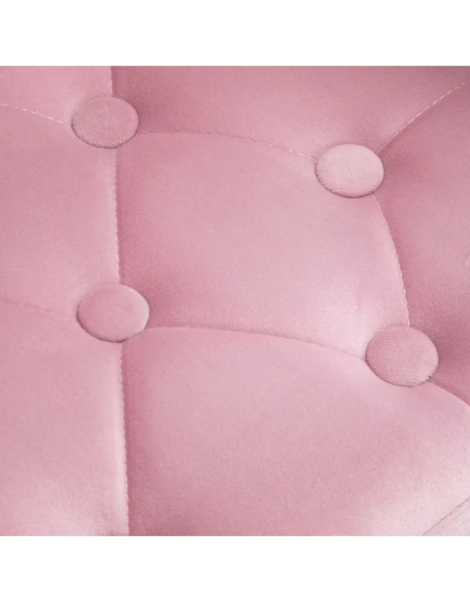 Mega Beauty Shop® Draaistoel LUX roze fluweel