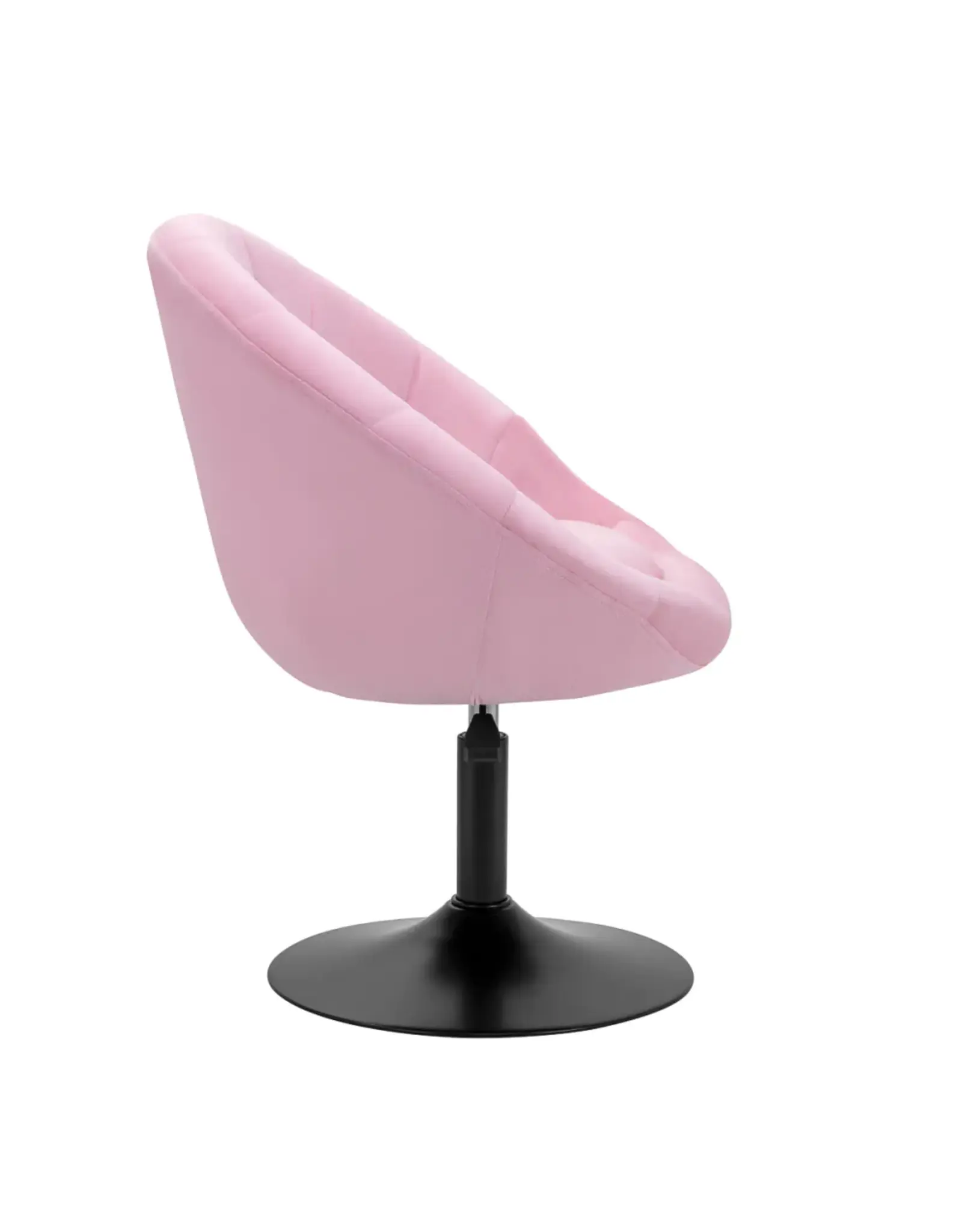 Mega Beauty Shop® Draaistoel LUX roze fluweel