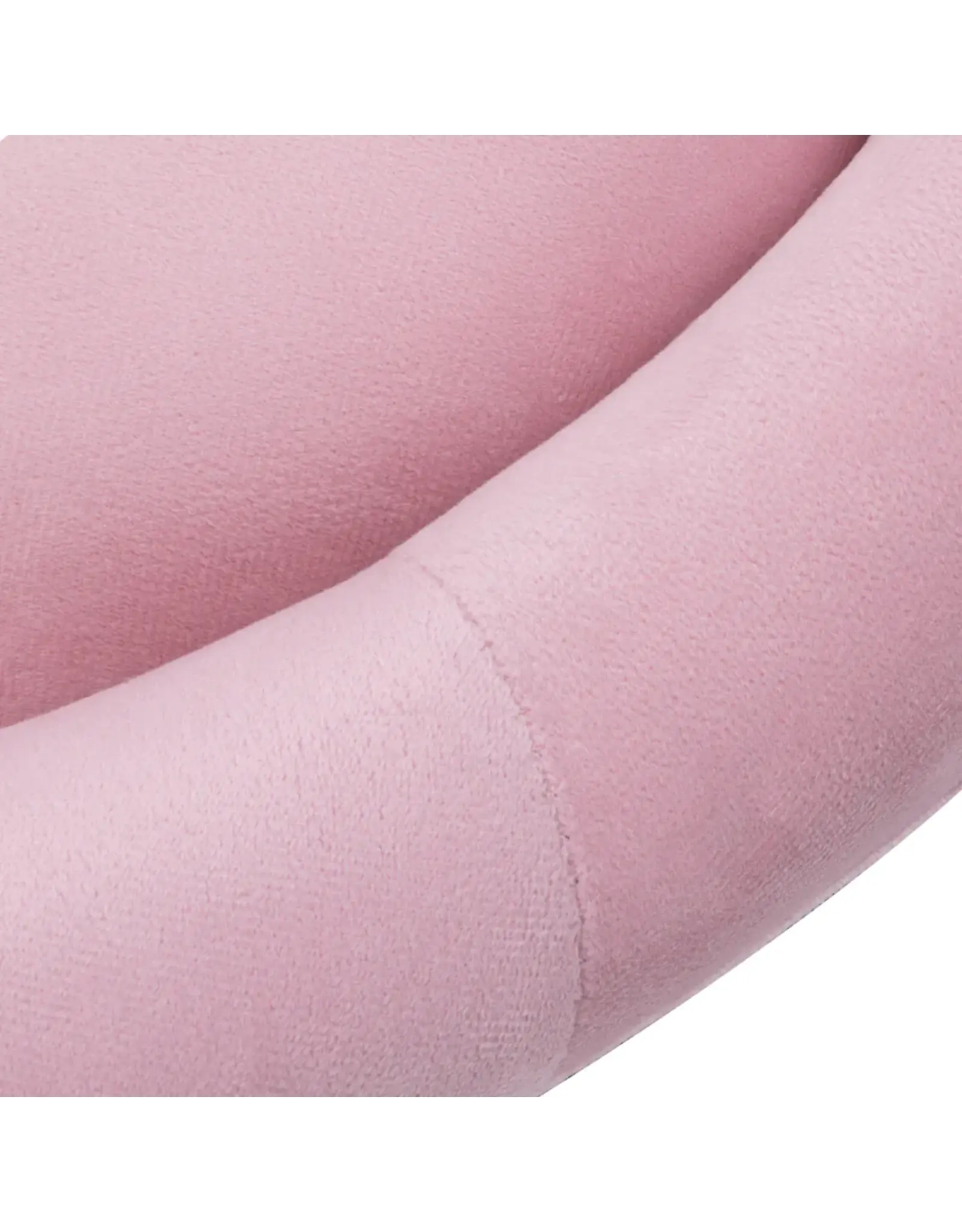 Mega Beauty Shop® Draaistoel LUX roze fluweel