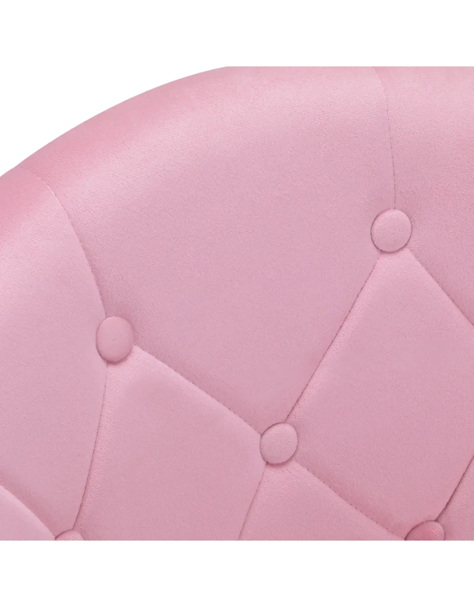 Mega Beauty Shop® Draaistoel LUX roze fluweel