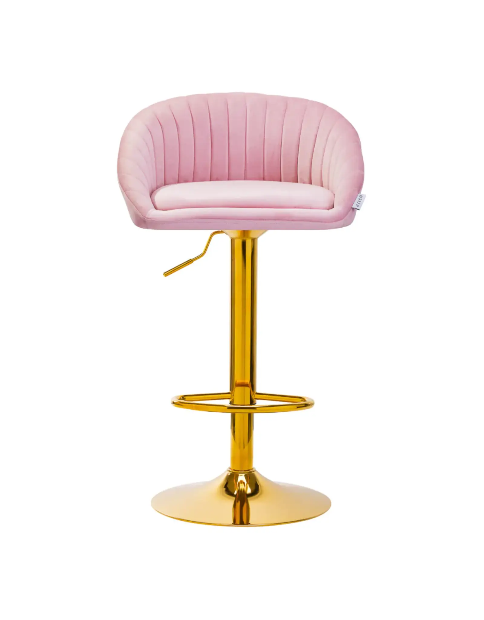 Mega Beauty Shop® Barkruk LUX roze fluweel