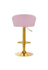 Mega Beauty Shop® Barkruk LUX roze fluweel