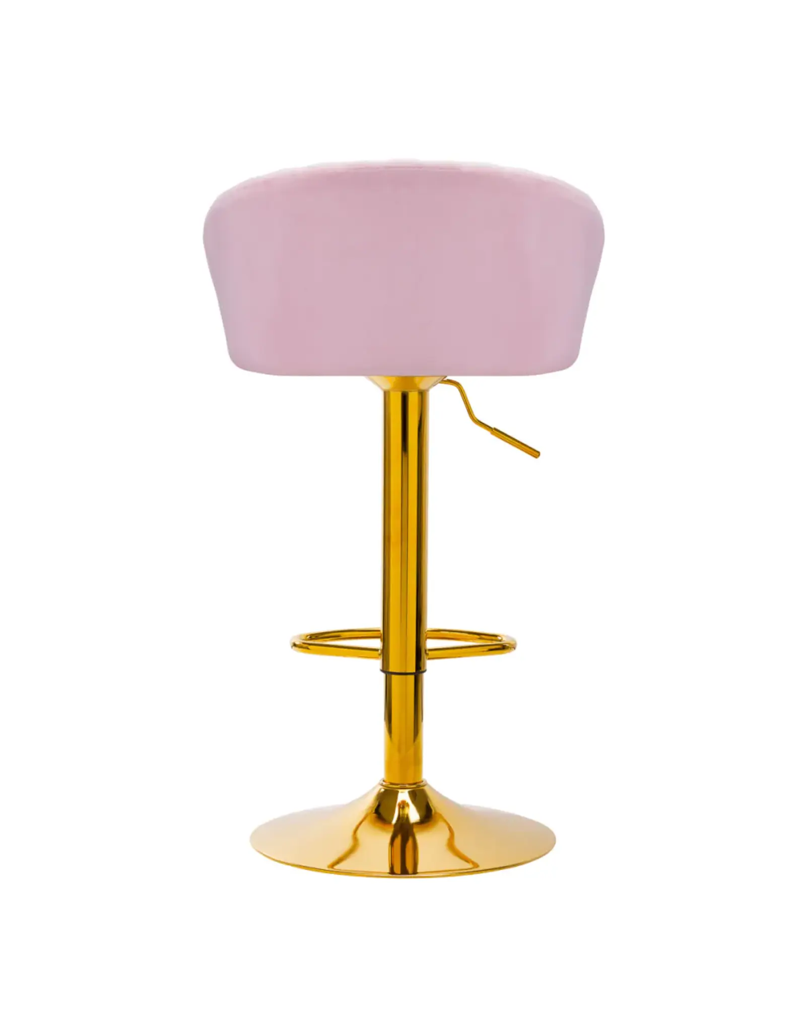 Mega Beauty Shop® Barkruk LUX roze fluweel