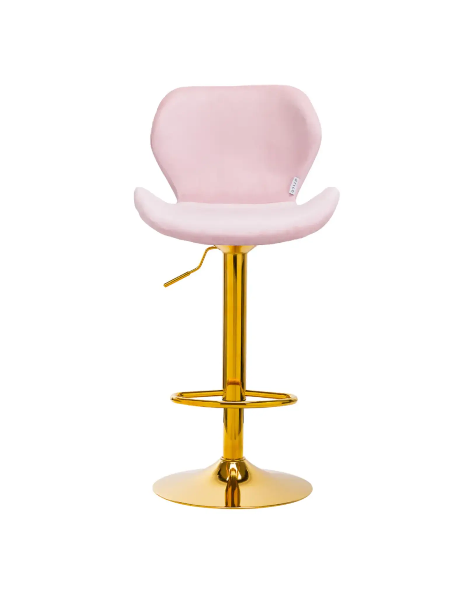 Mega Beauty Shop® Barkruk LUX roze fluweel