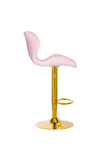 Mega Beauty Shop® Barkruk LUX roze fluweel