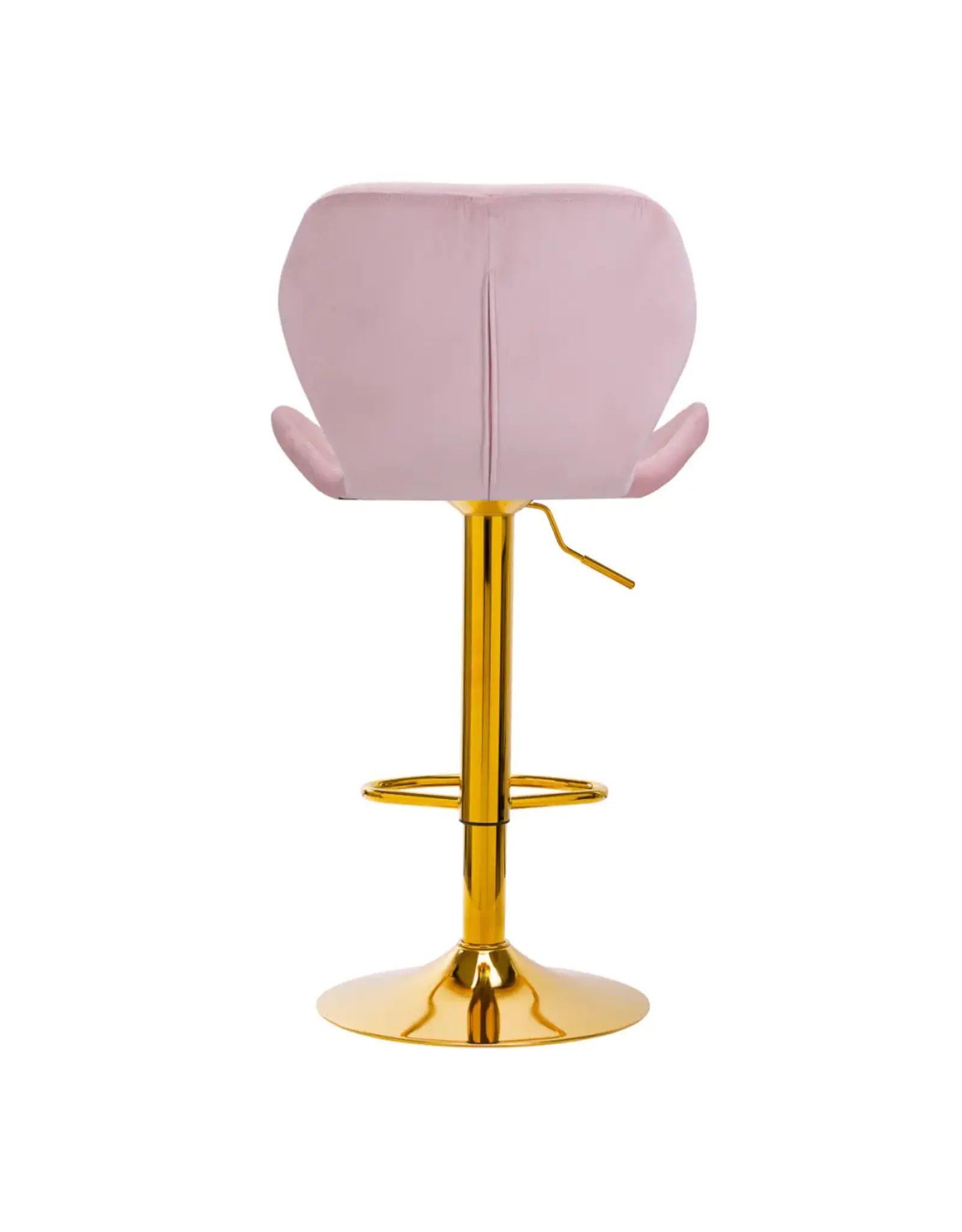 Mega Beauty Shop® Barkruk LUX roze fluweel