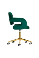 Mega Beauty Shop® Draaistoel LUX groen fluweel