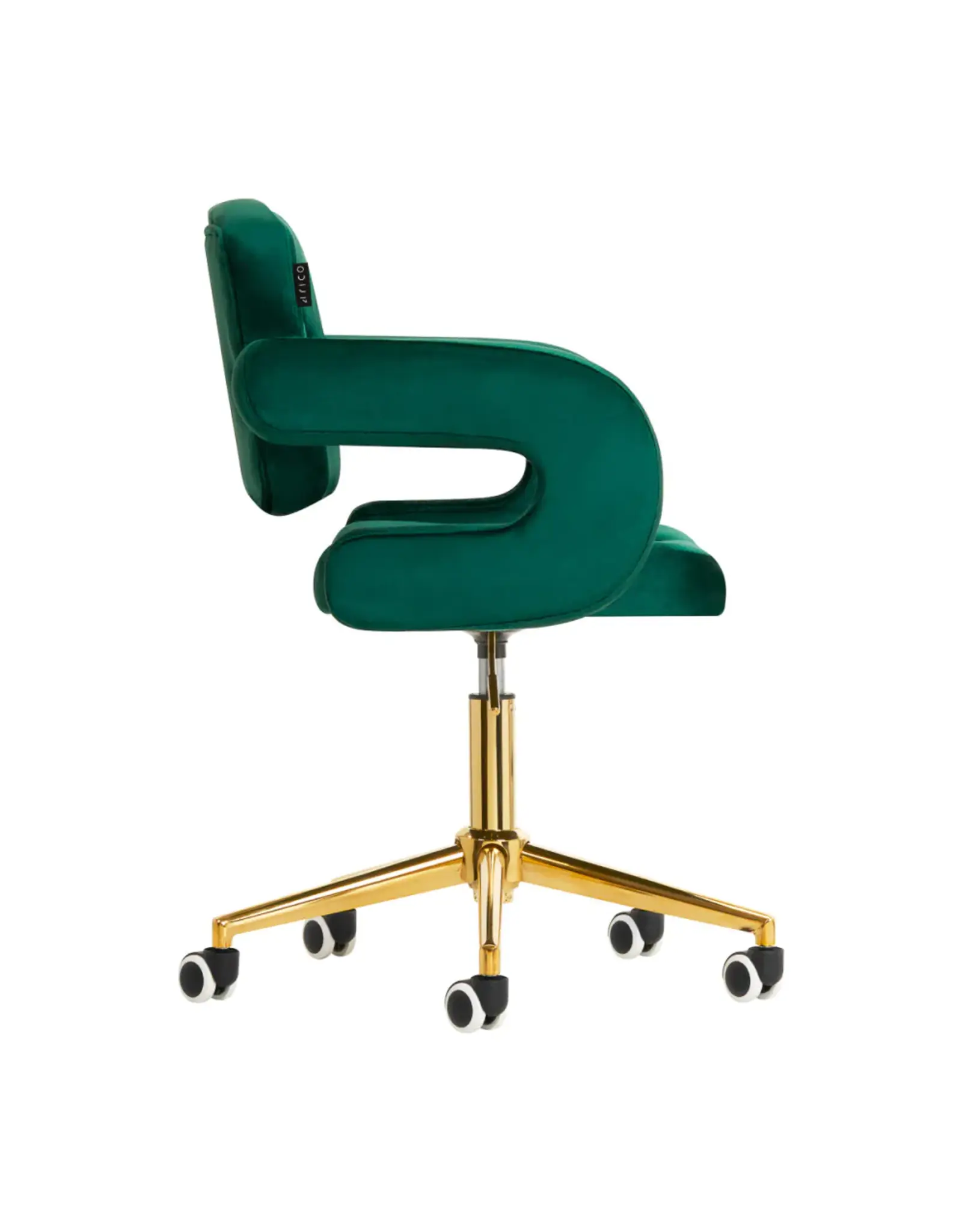 Mega Beauty Shop® Draaistoel LUX groen fluweel