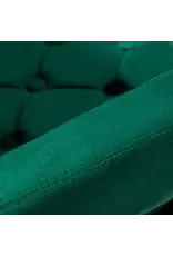 Mega Beauty Shop® Draaistoel LUX groen fluweel