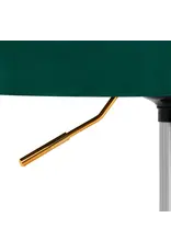 Mega Beauty Shop® Draaistoel LUX groen fluweel