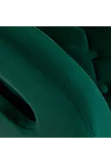 Mega Beauty Shop® Draaistoel LUX groen fluweel