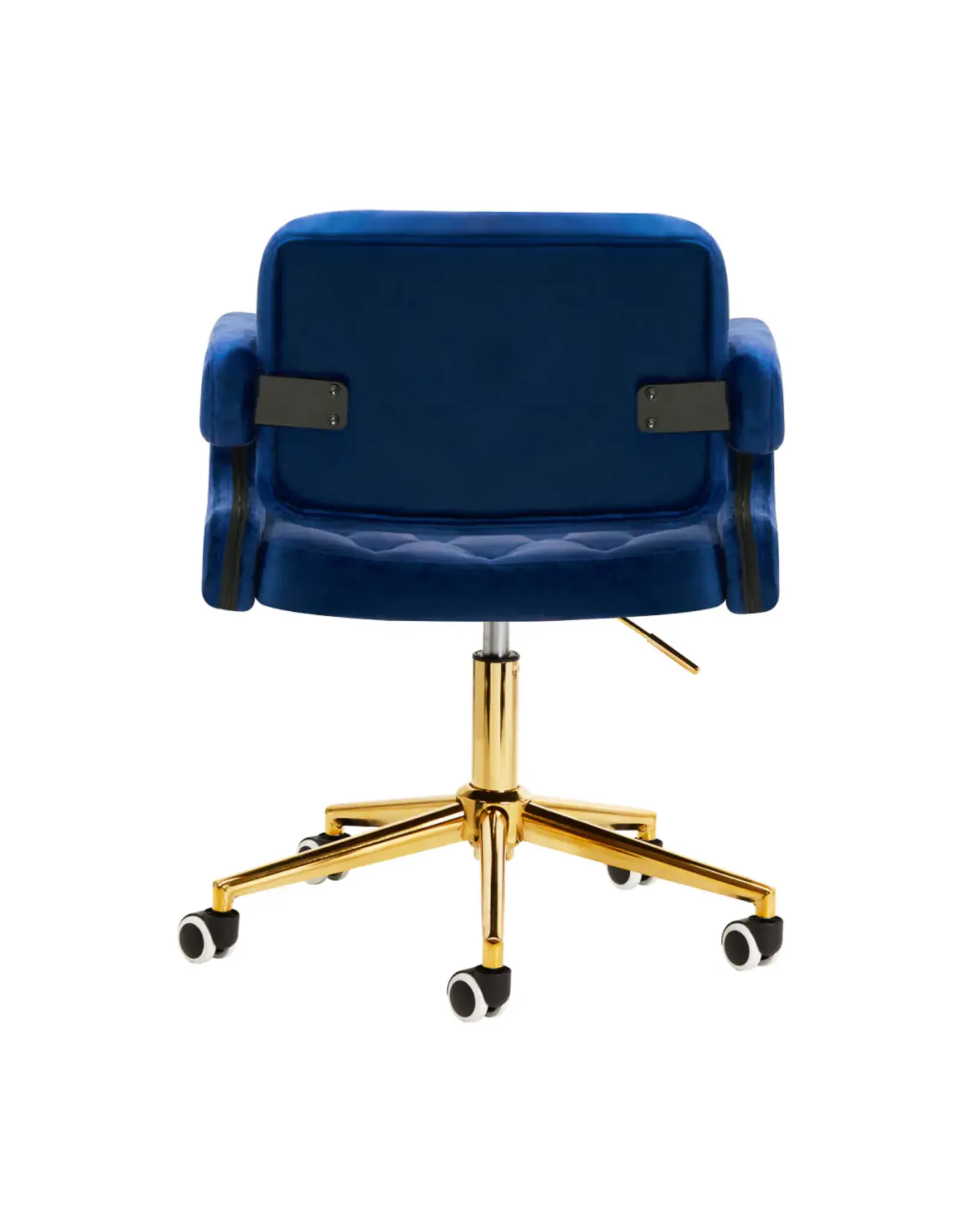 Mega Beauty Shop® Draaistoel LUX marineblauw fluweel