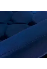 Mega Beauty Shop® Draaistoel LUX marineblauw fluweel