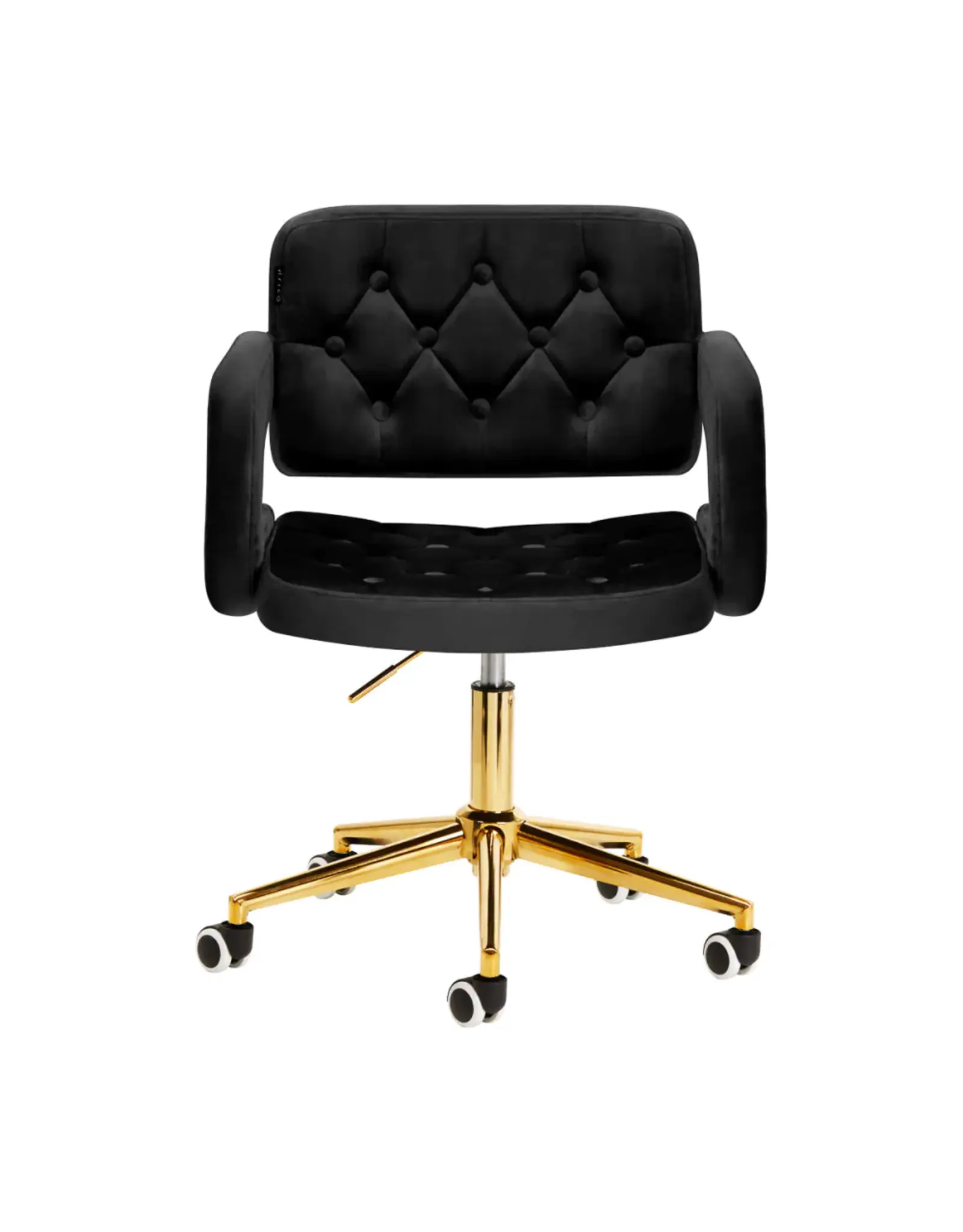 Mega Beauty Shop® Draaistoel LUX zwart fluweel