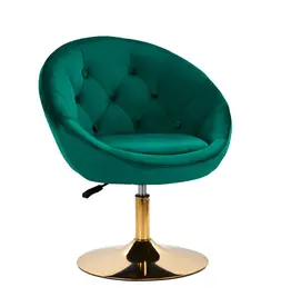 Mega Beauty Shop® Draaistoel LUX groen fluweel