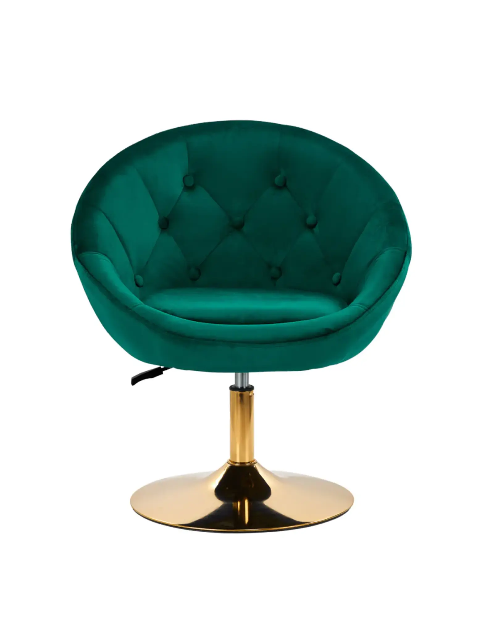 Mega Beauty Shop® Draaistoel LUX groen fluweel