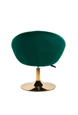 Mega Beauty Shop® Draaistoel LUX groen fluweel