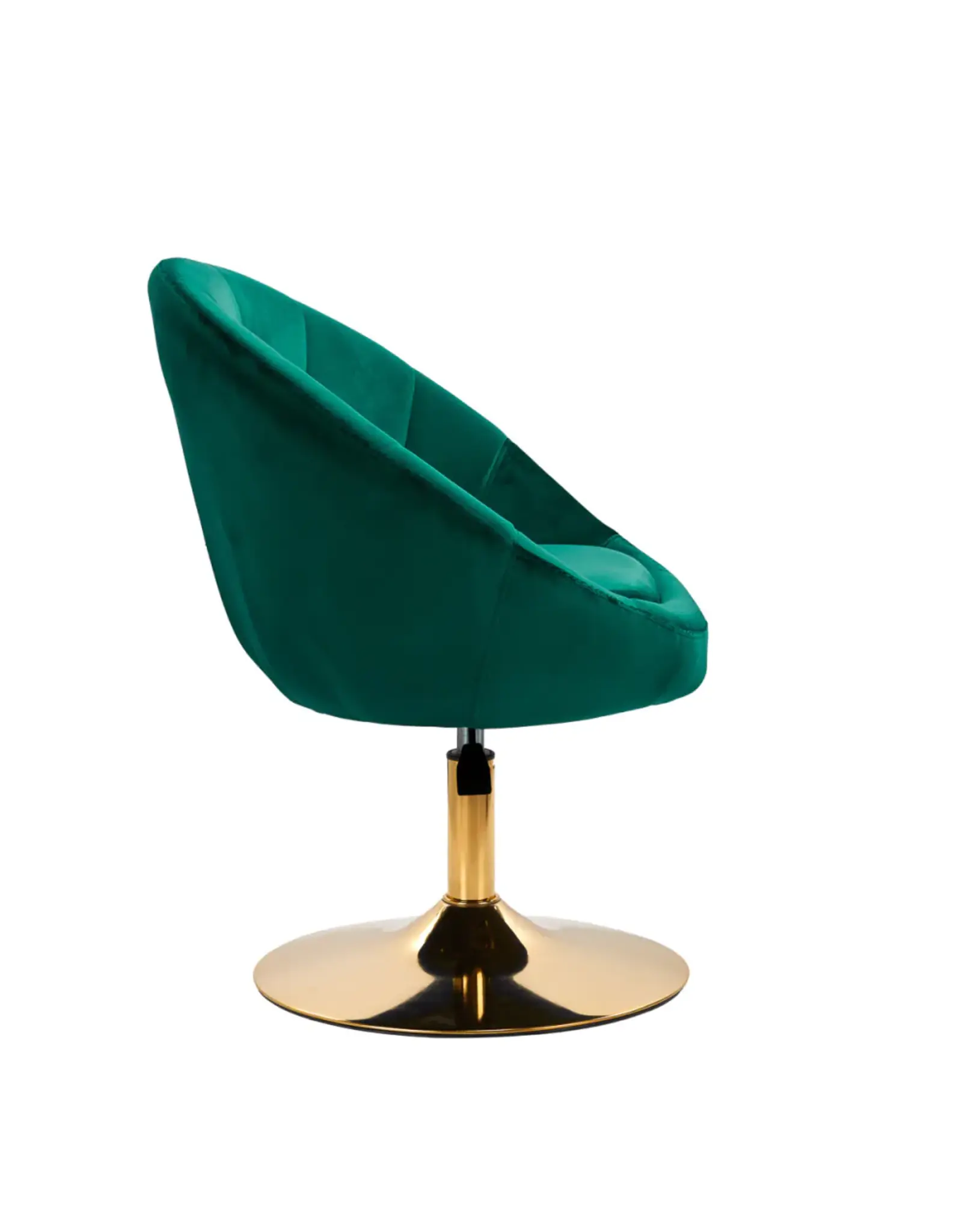 Mega Beauty Shop® Draaistoel LUX groen fluweel