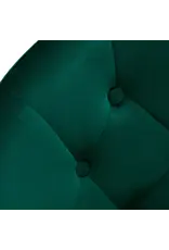 Mega Beauty Shop® Draaistoel LUX groen fluweel