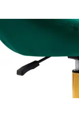 Mega Beauty Shop® Draaistoel LUX groen fluweel